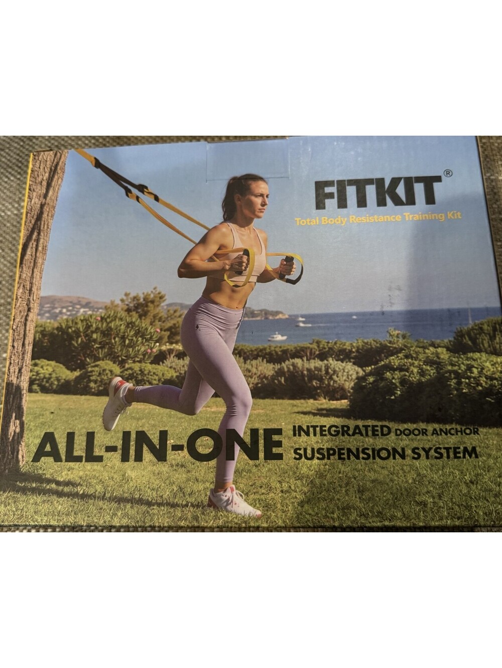 FITKIT Suspension Fitness Trainer System with Built-in Door Anchor New
